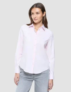 Women Oxford Shirt Barely Pink Regular