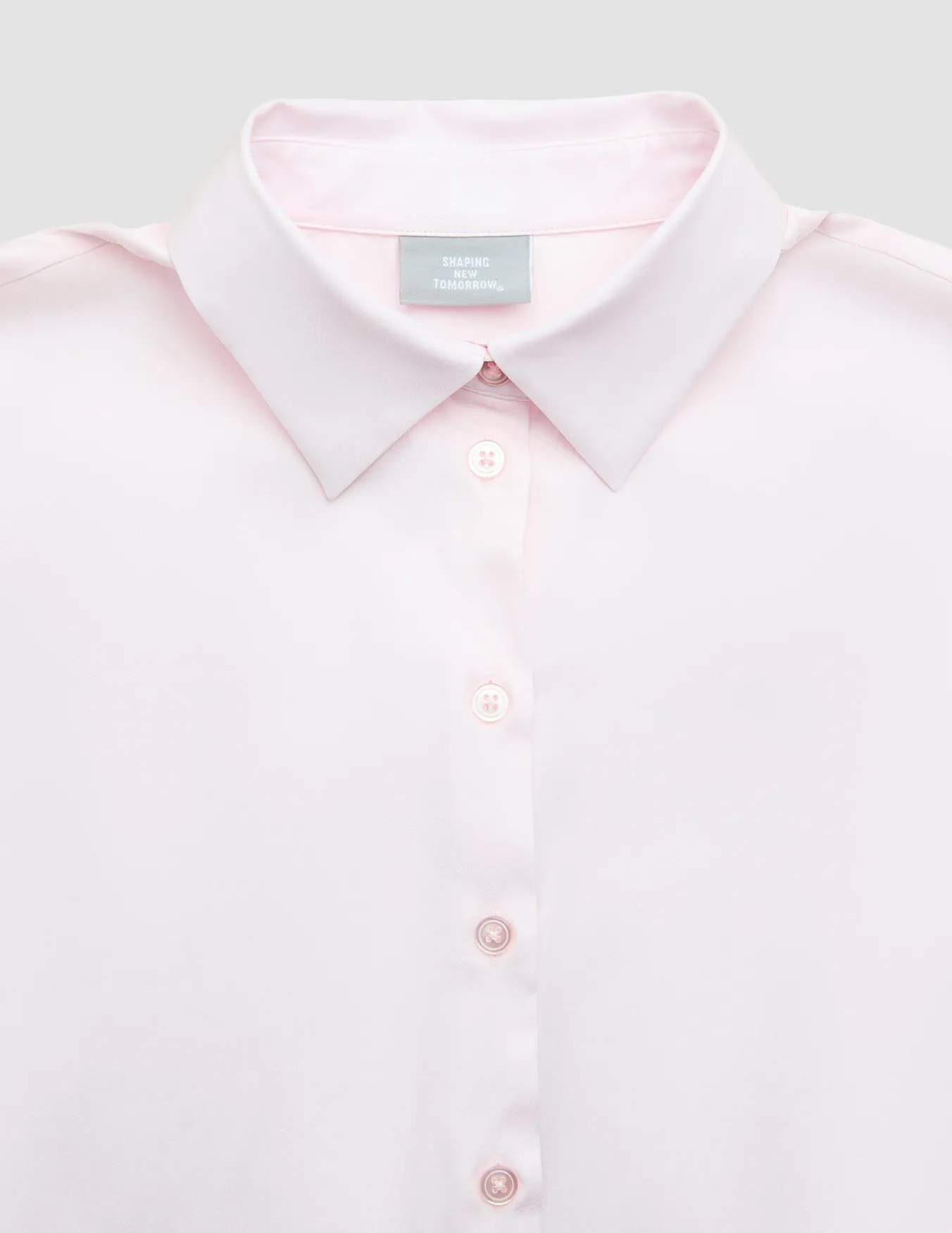 Women Oxford Shirt Barely Pink Regular