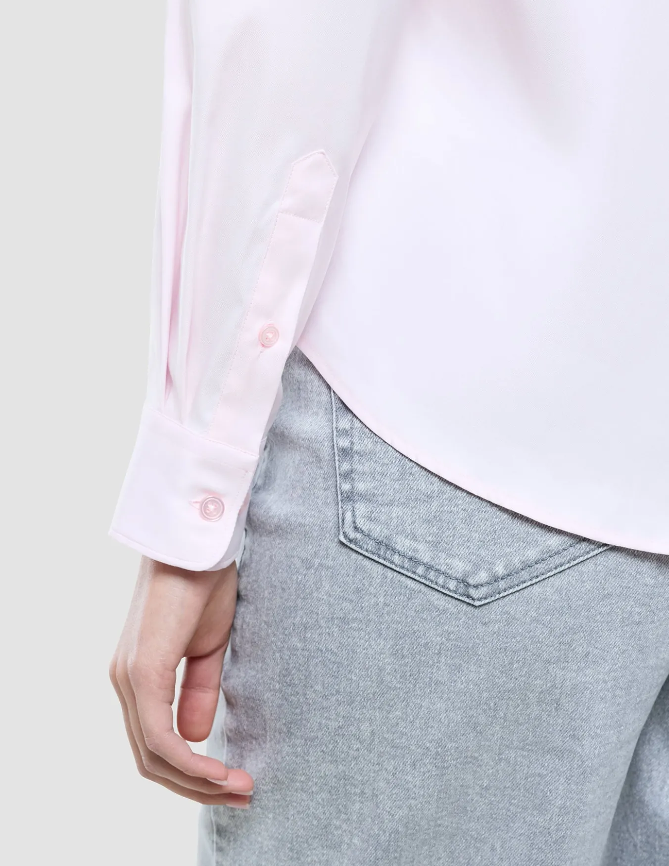 Women Oxford Shirt Barely Pink Regular
