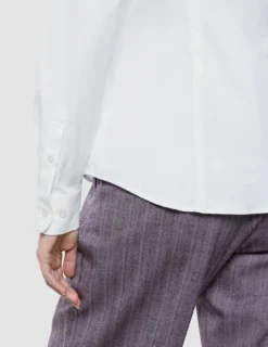 Women Oxford Shirt White Slim