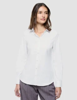 Women Oxford Shirt White Slim