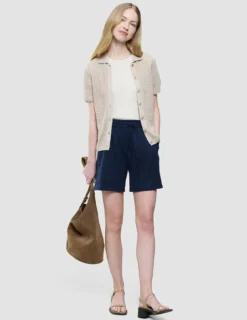 Women Rib T-Shirt Sandy Beige