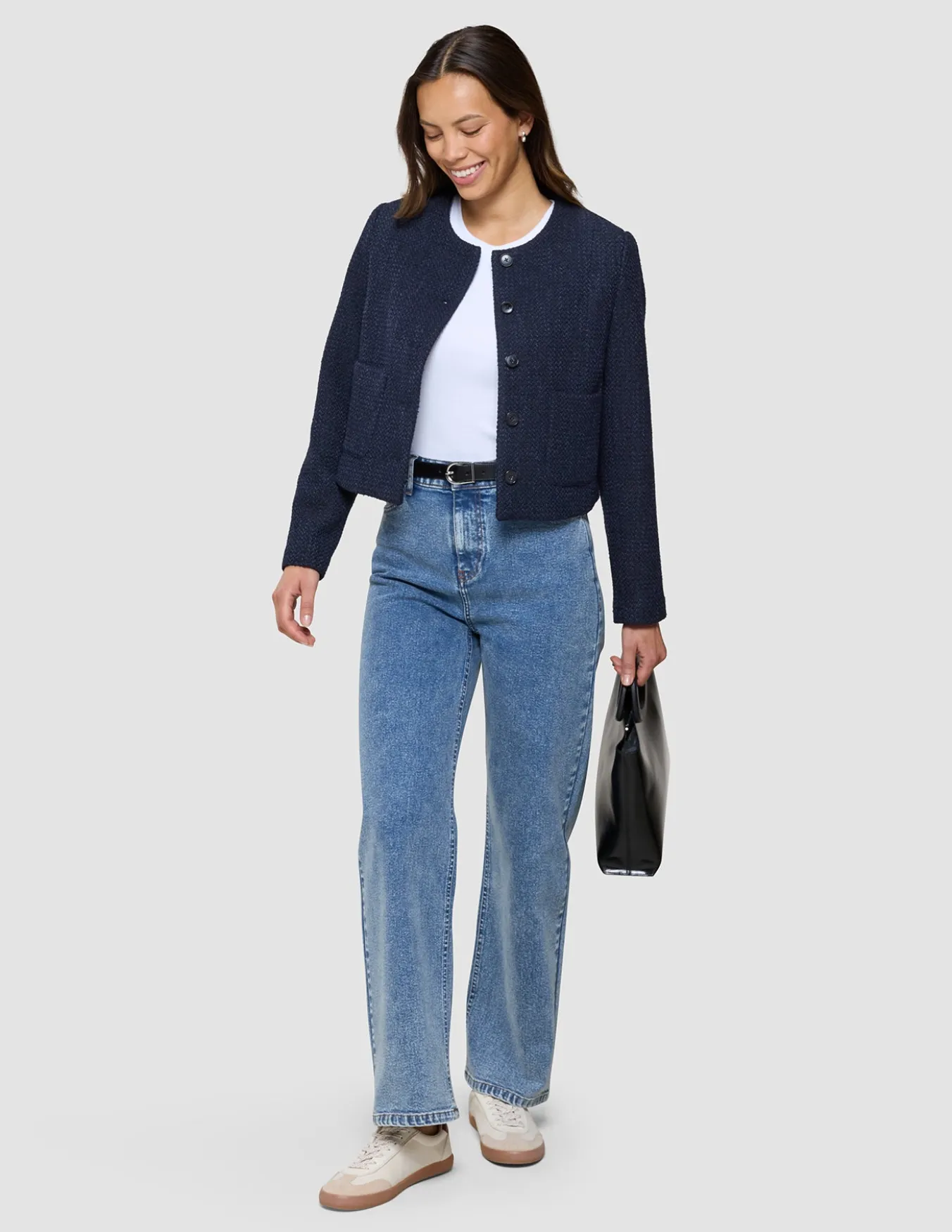 Women's Classic Jeans Relaxed Fit Snow Blue Wash