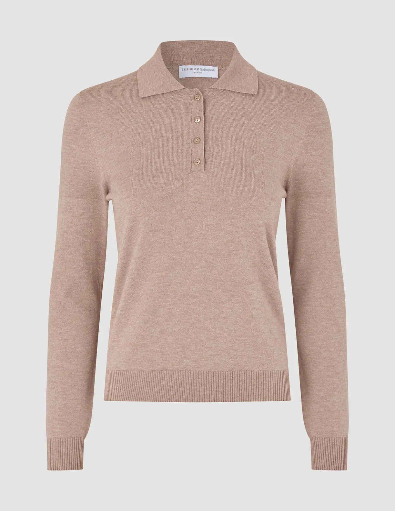 Women's Elevated Knit Polo Copper Melange