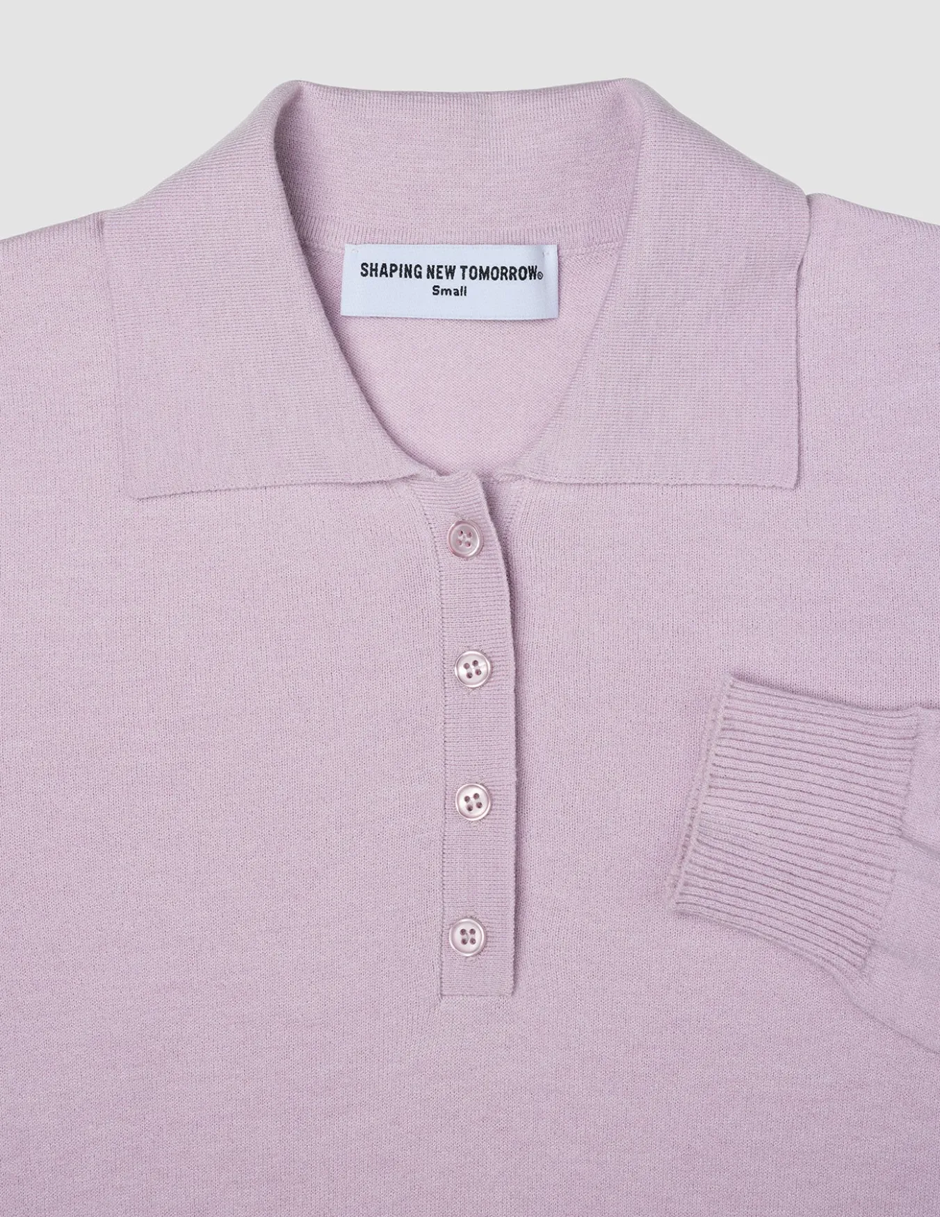 Women's Elevated Knit Polo Soft Pink Melange