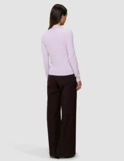 Women's Elevated Knit Polo Soft Pink Melange
