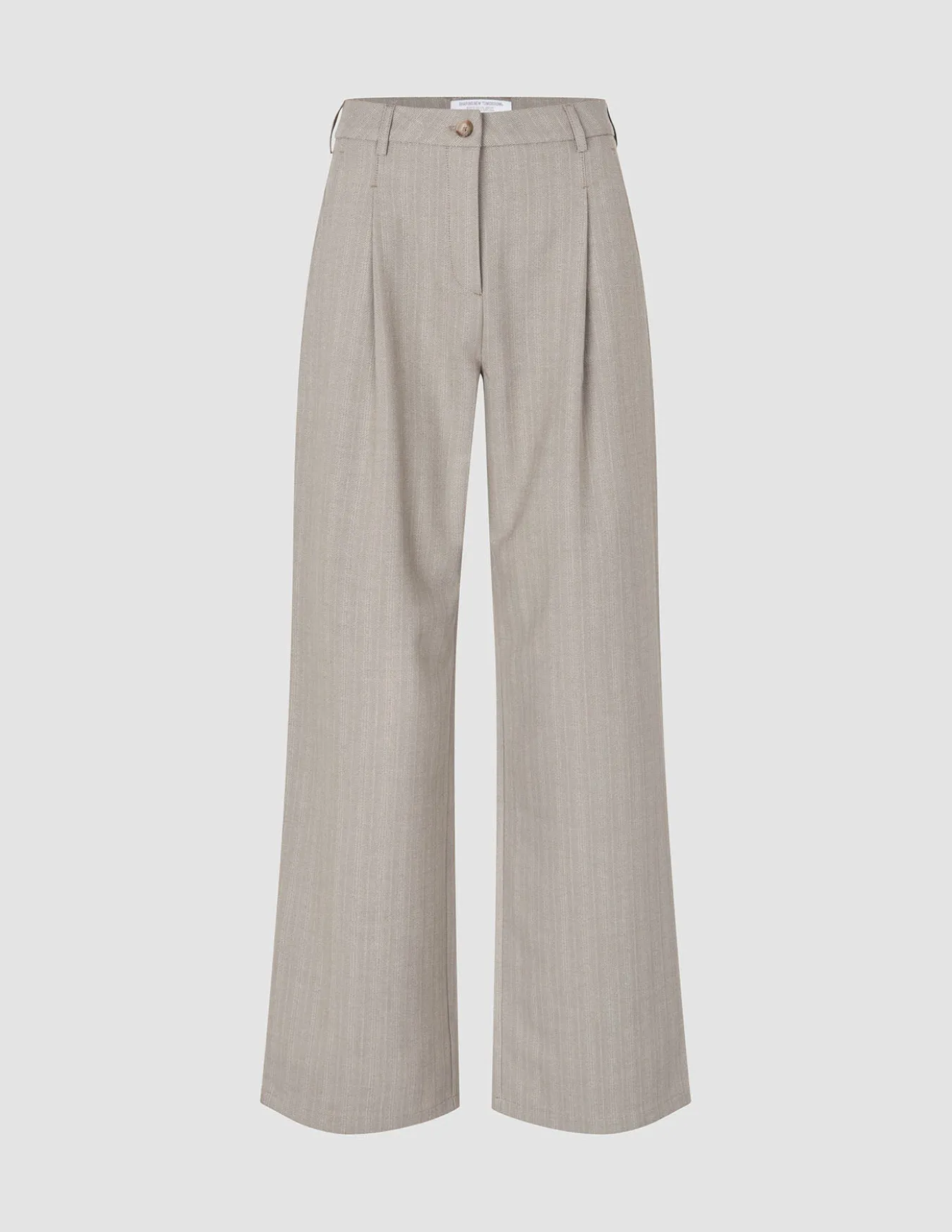Women Serene Pants Wide Burnt Sugar Herringbone