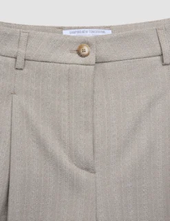 Women Serene Pants Wide Burnt Sugar Herringbone