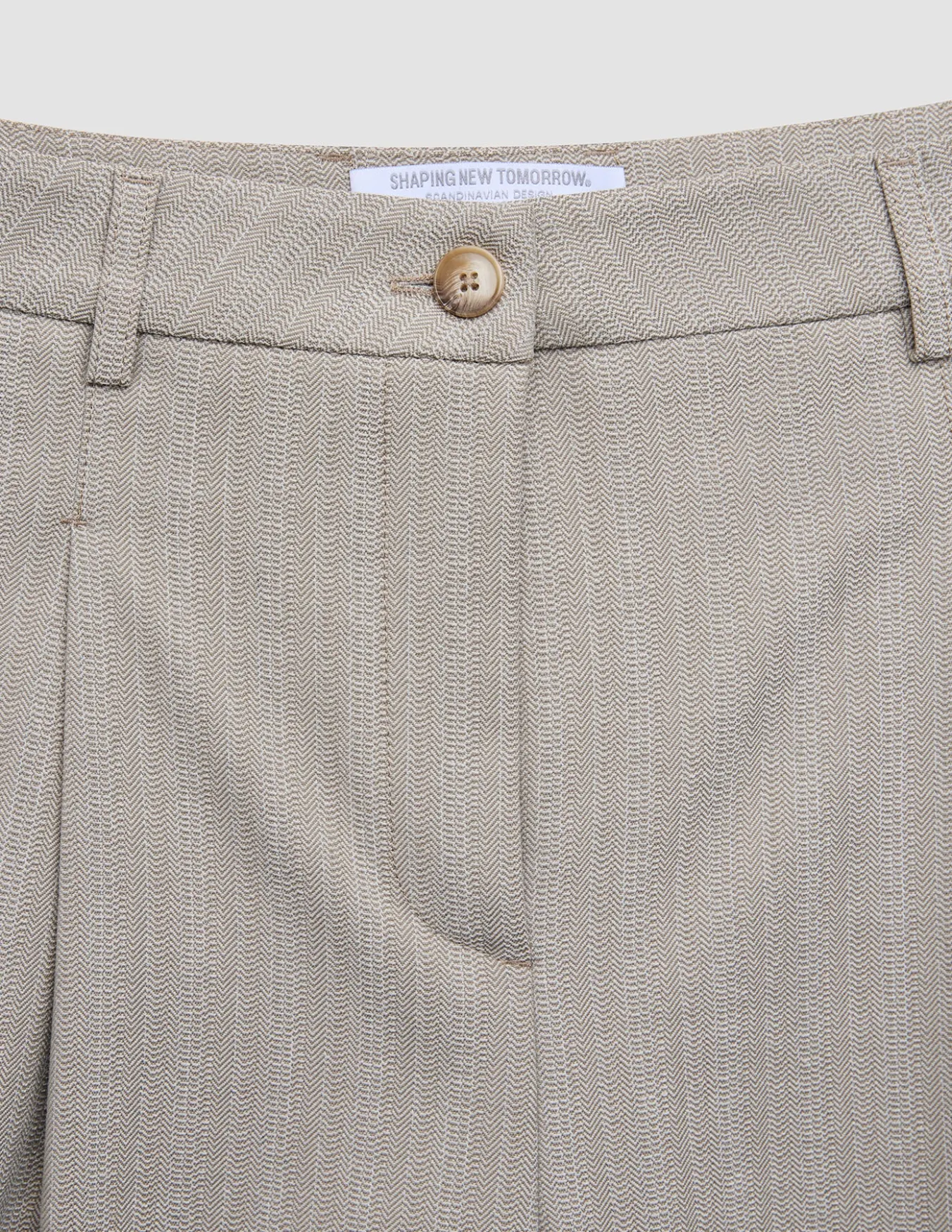 Women Serene Pants Wide Burnt Sugar Herringbone