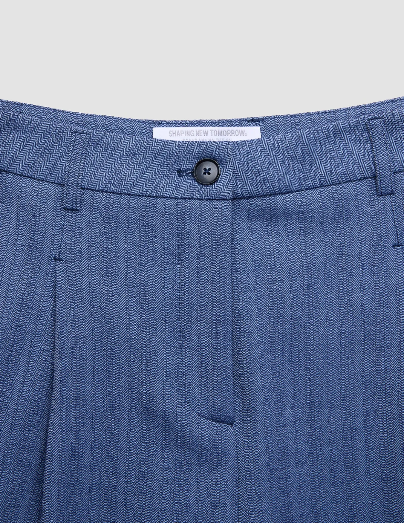 Women Serene Pants Wide Ombre Blue Herringbone