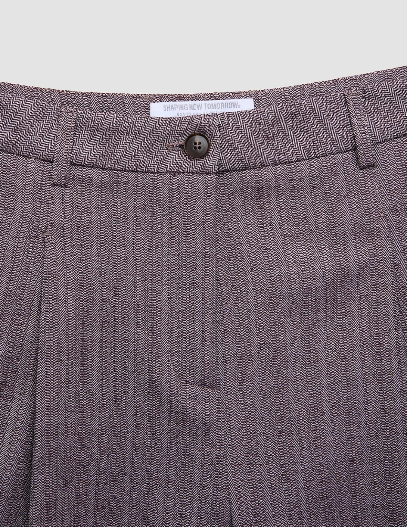 Women Serene Pants Wide Pink Winery Herringbone