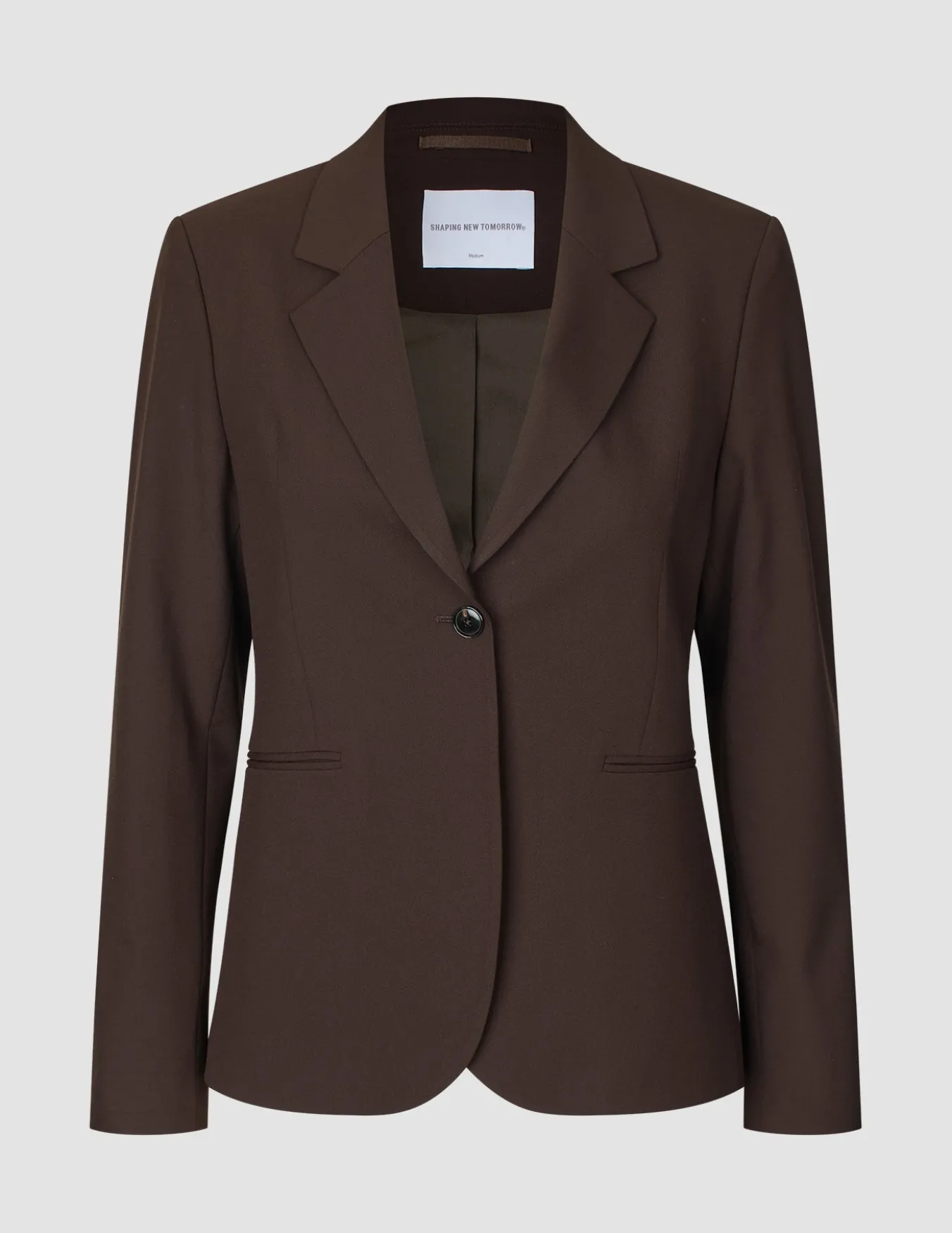 Women's Essential Fitted Blazer Espresso