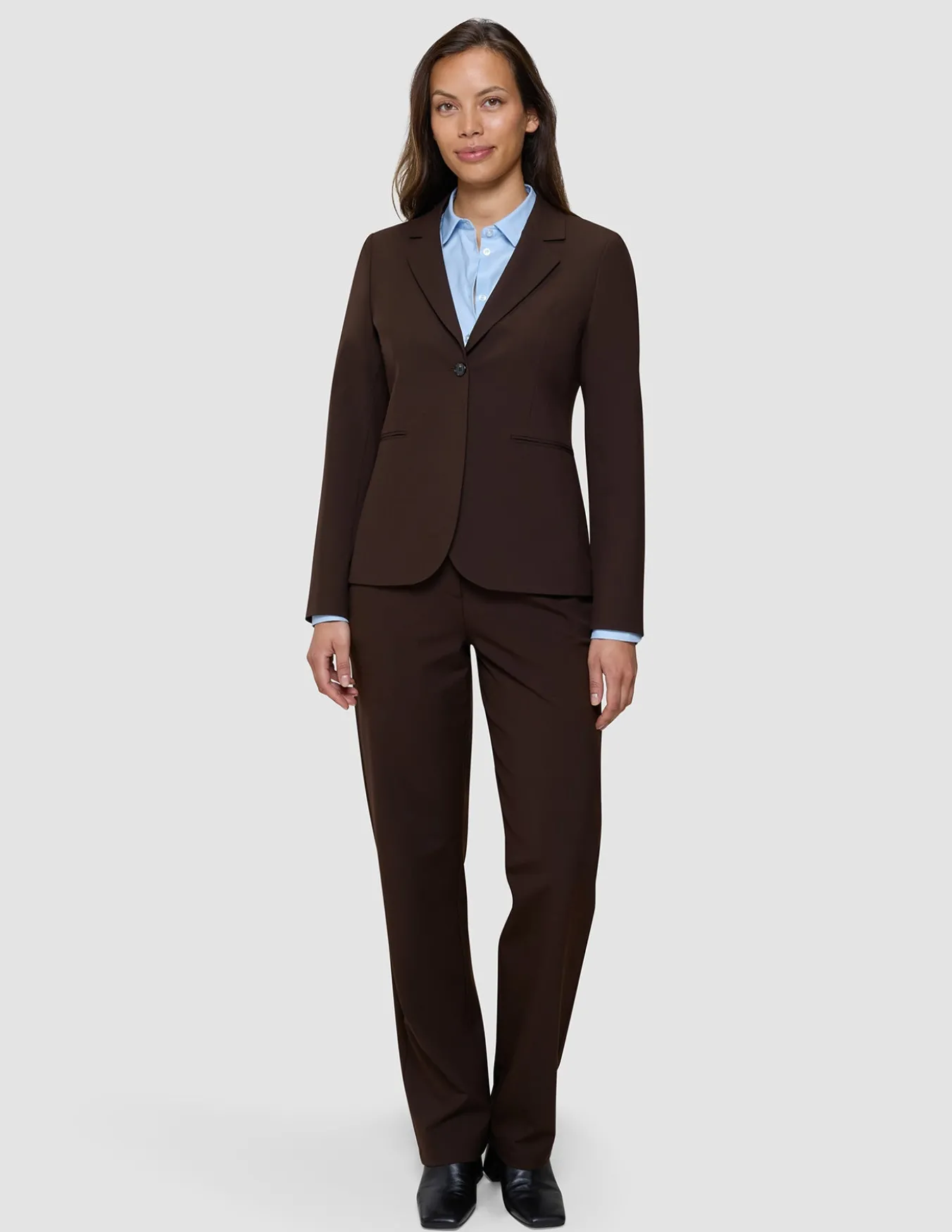 Women's Essential Fitted Blazer Espresso