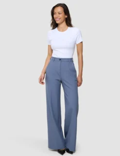 Women's Essential Pants Wide Frost Blue