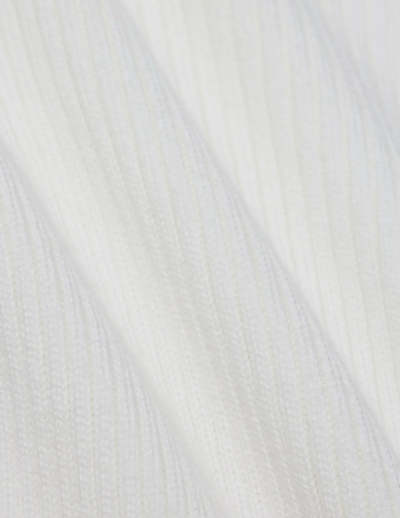 Women's Fine Knit Rib Vest Off White