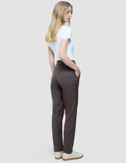 Women Skye Pants Tapered Dark Chestnut Melange