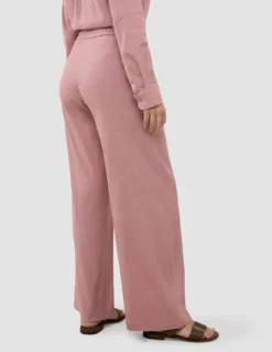 Women's Linen Pants Relaxed Dusty Cerise