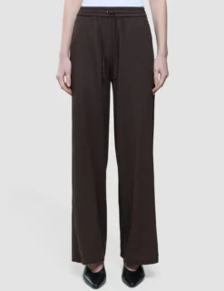Women's Linen Pants Relaxed Espresso