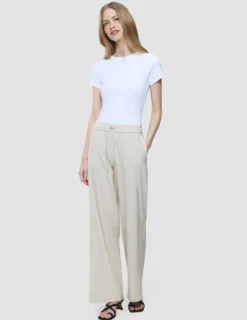 Women's Linen Pants Relaxed Sandy Beige