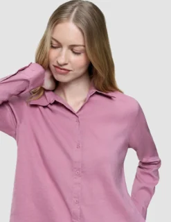 Women's Linen Shirt Dusty Cerise