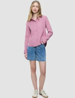 Women's Linen Shirt Dusty Cerise