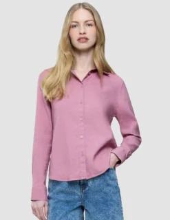 Women's Linen Shirt Dusty Cerise