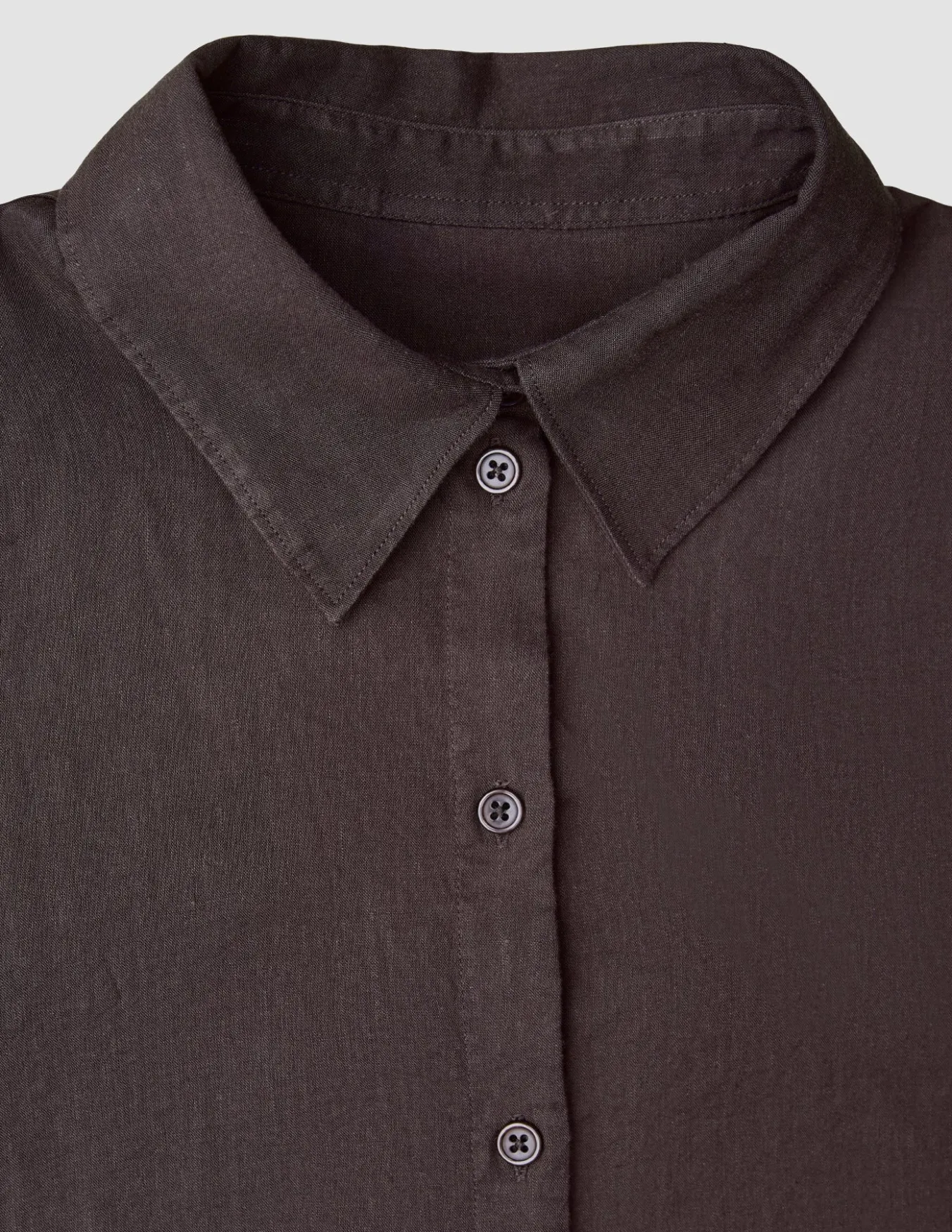 Women's Linen Shirt Espresso