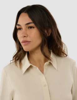 Women's Linen Shirt Sandy Beige