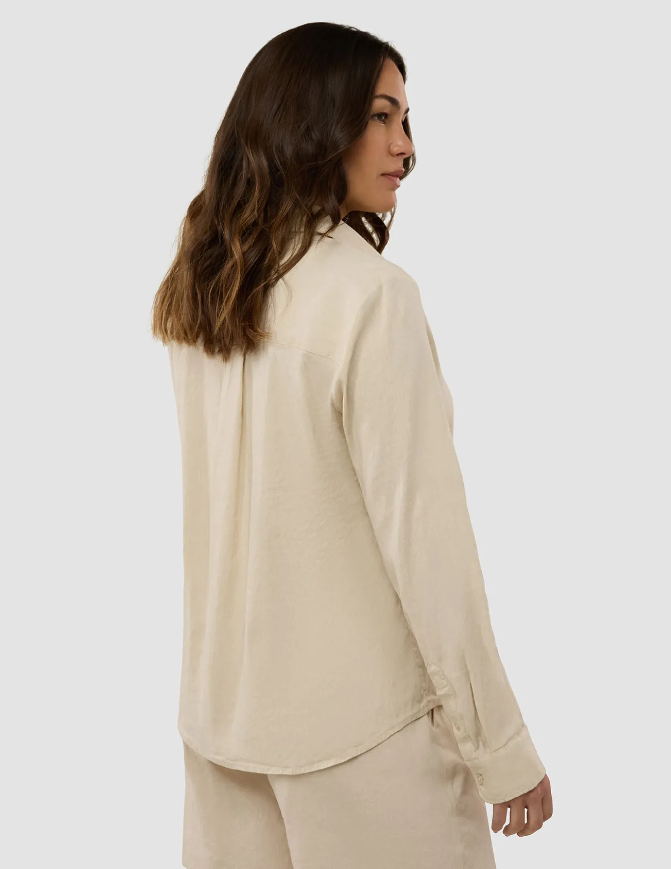 Women's Linen Shirt Sandy Beige