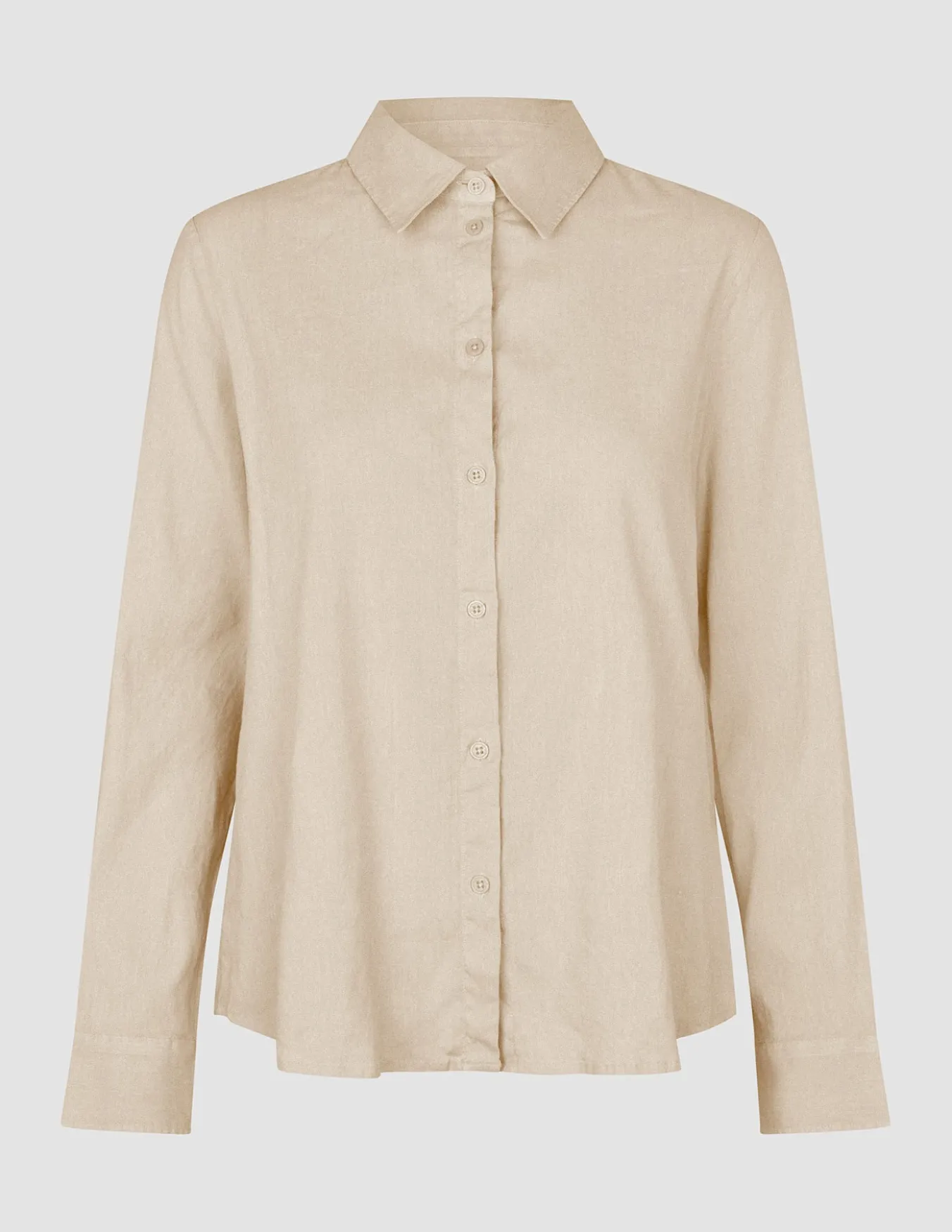 Women's Linen Shirt Sandy Beige