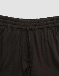 Women's Linen Shorts Relaxed Espresso