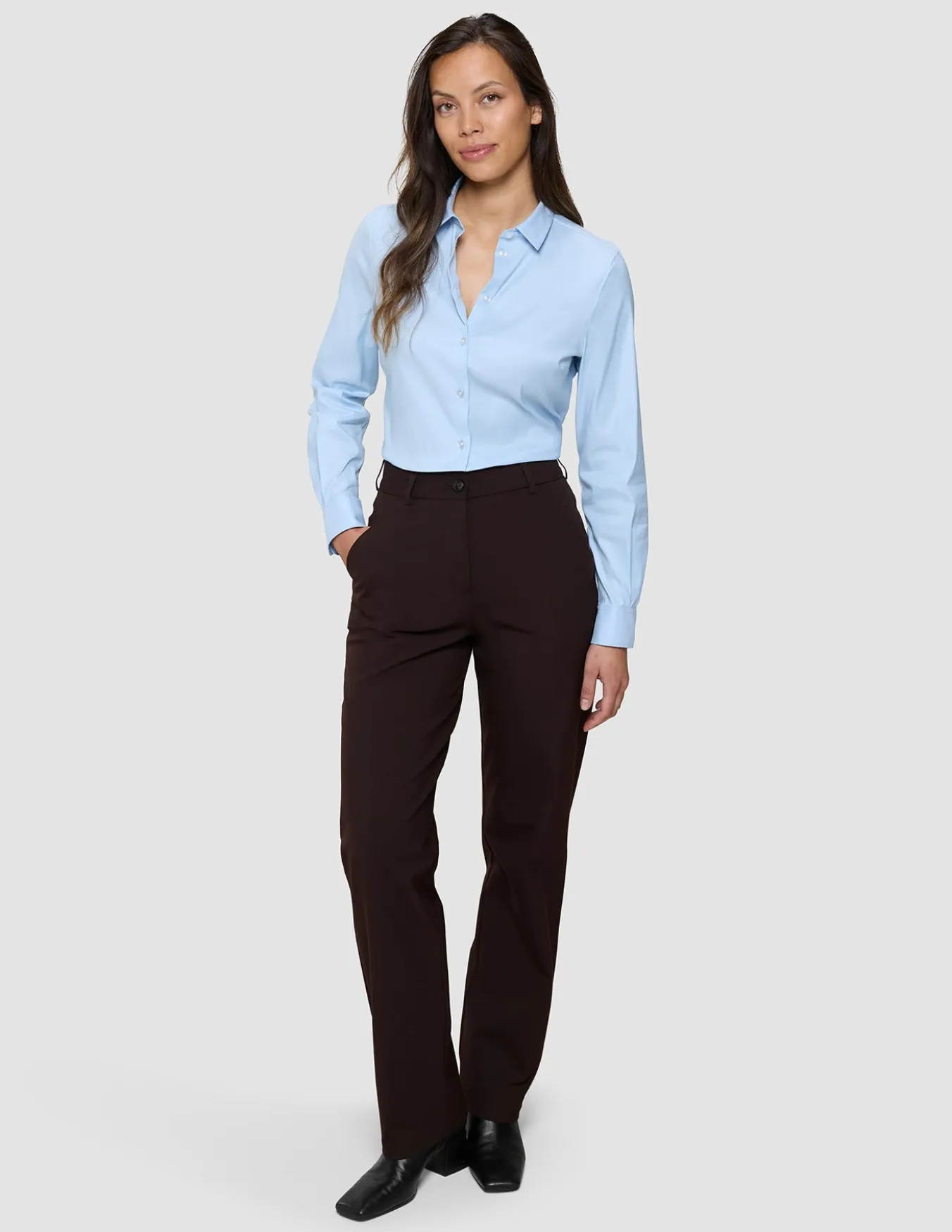 Women's Oxford Shirt Sky Blue Slim