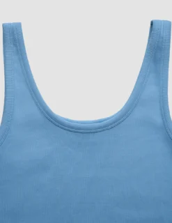 Women's Rib Tank Top Blissful Blue