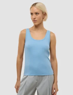Women's Rib Tank Top Blissful Blue