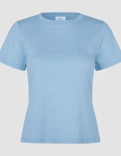 Women's Rib T-Shirt Blissful Blue
