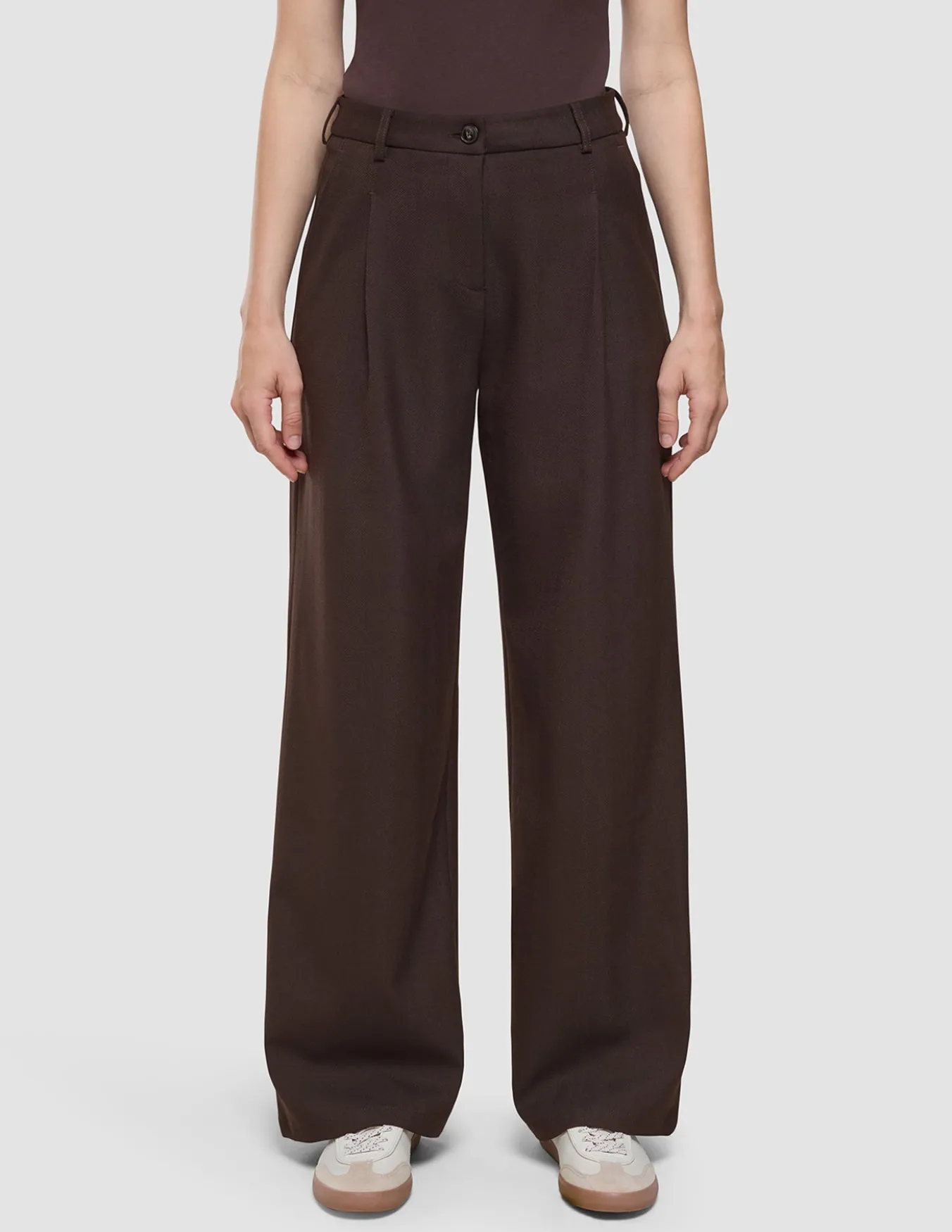 Women's Serene Pants Wide Chocolate Herringbone