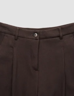 Women's Serene Pants Wide Chocolate Herringbone