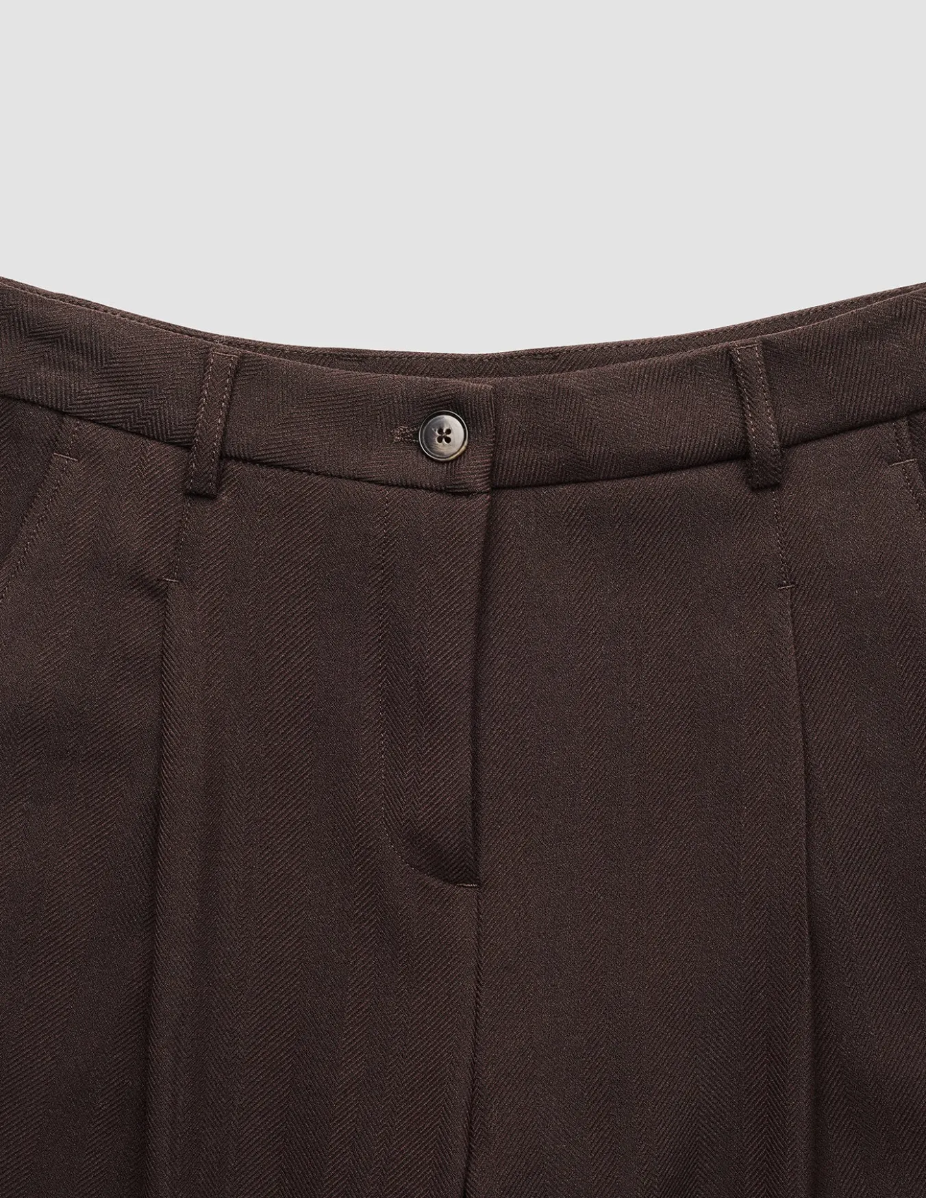 Women's Serene Pants Wide Chocolate Herringbone