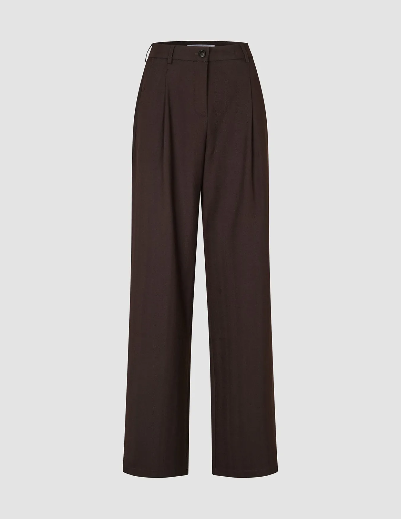 Women's Serene Pants Wide Chocolate Herringbone