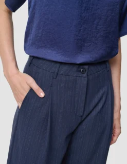 Women's Serene Pants Wide Marine Pinstripe