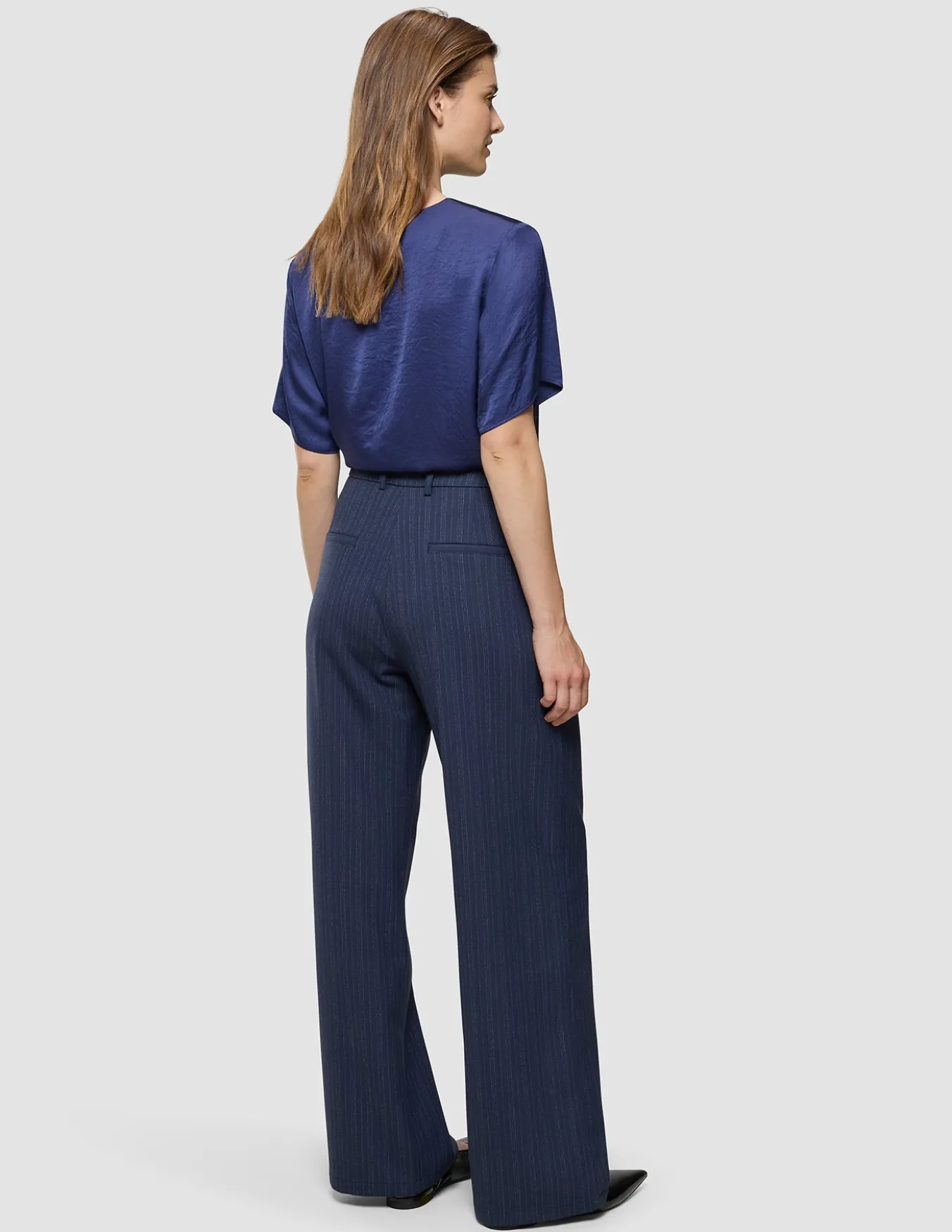 Women's Serene Pants Wide Marine Pinstripe
