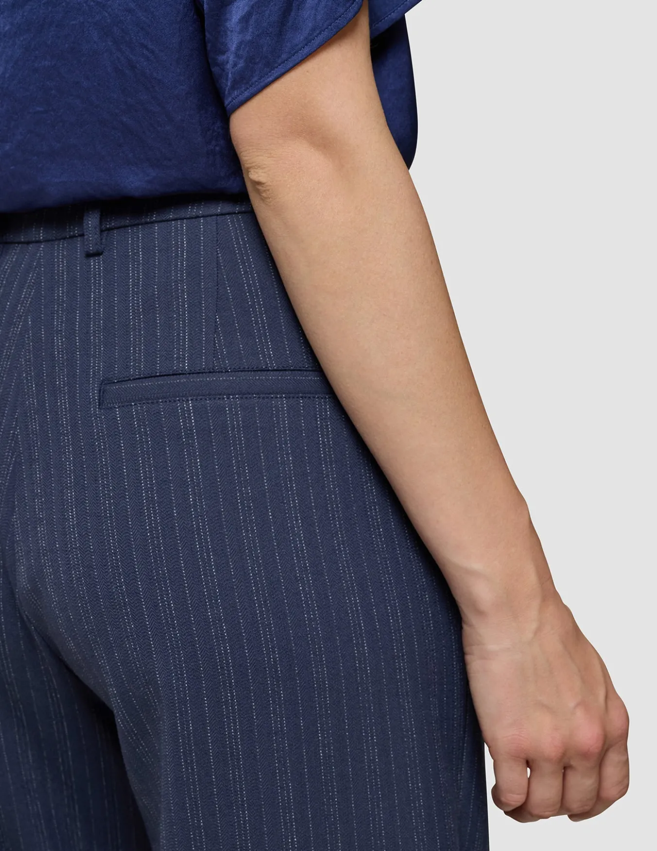 Women's Serene Pants Wide Marine Pinstripe
