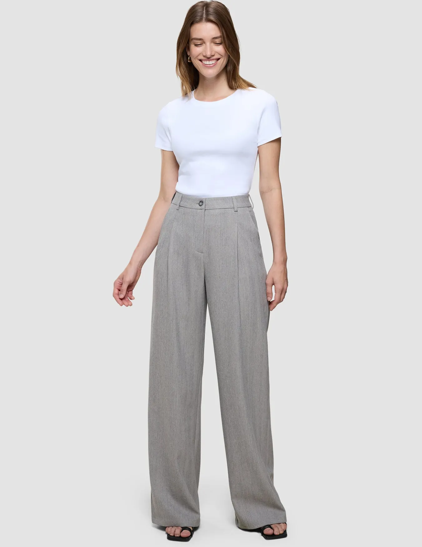 Women's Serene Pants Wide Tapestry Herringbone