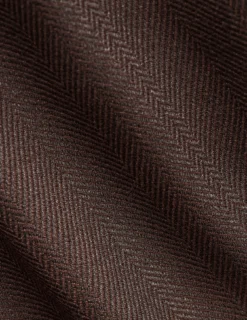Women's Serene Short Jacket Chocolate Herringbone