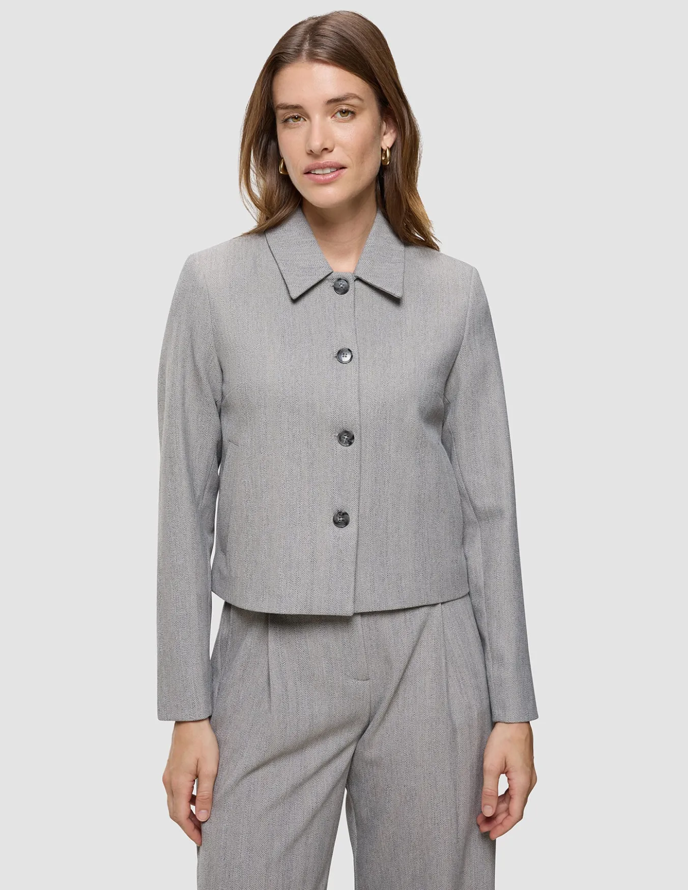 Women's Serene Short Jacket Tapestry Herringbone