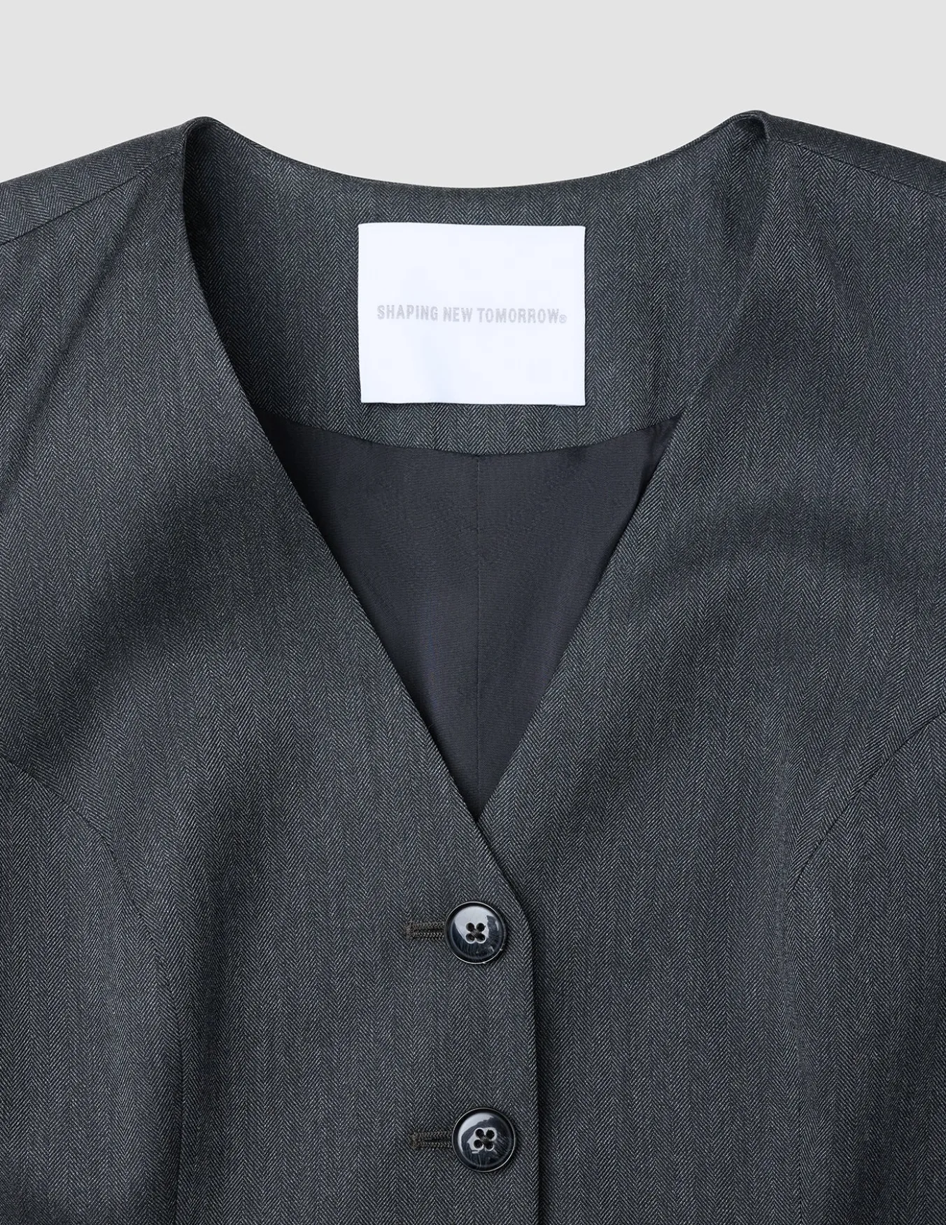 Women's Skye Long Vest Charcoal Melange