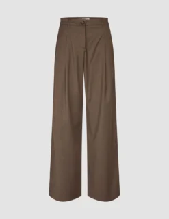 Women's Skye Pants Wide Dark Chestnut Melange