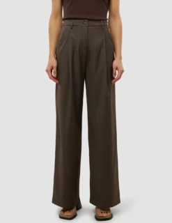 Women's Skye Pants Wide Dark Chestnut Melange