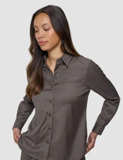 Women's Skye Shirt Dark Chestnut Melange