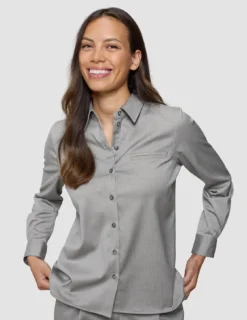 Women's Skye Shirt Mellow Beige Herringbone